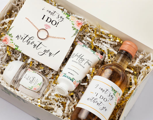Free mini wine bottle label for bridesmaid proposal box