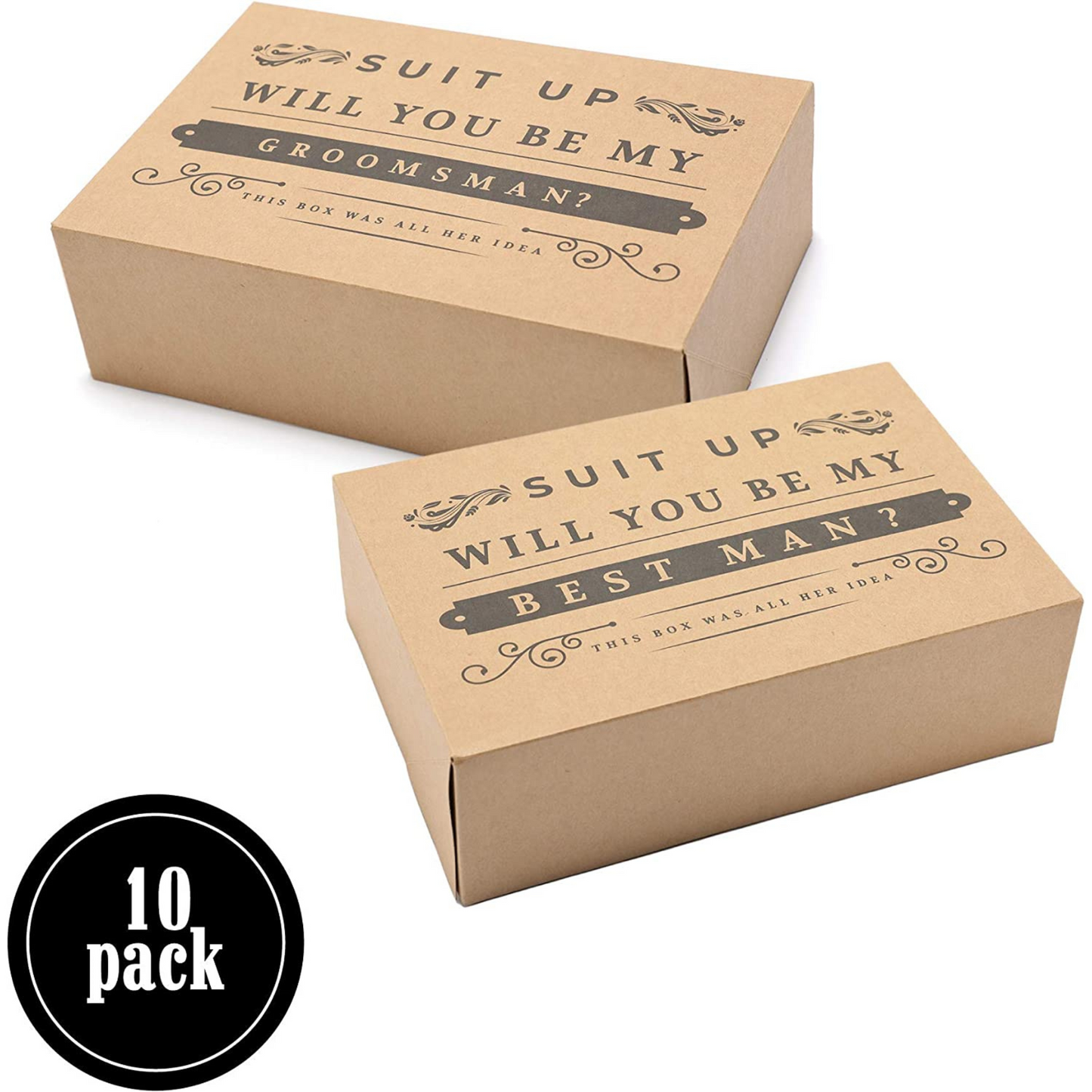 Kraft Groomsman Box Set