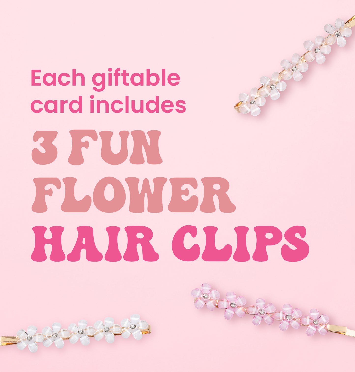 Flower Girl Flower Hair Clips Pack of 2