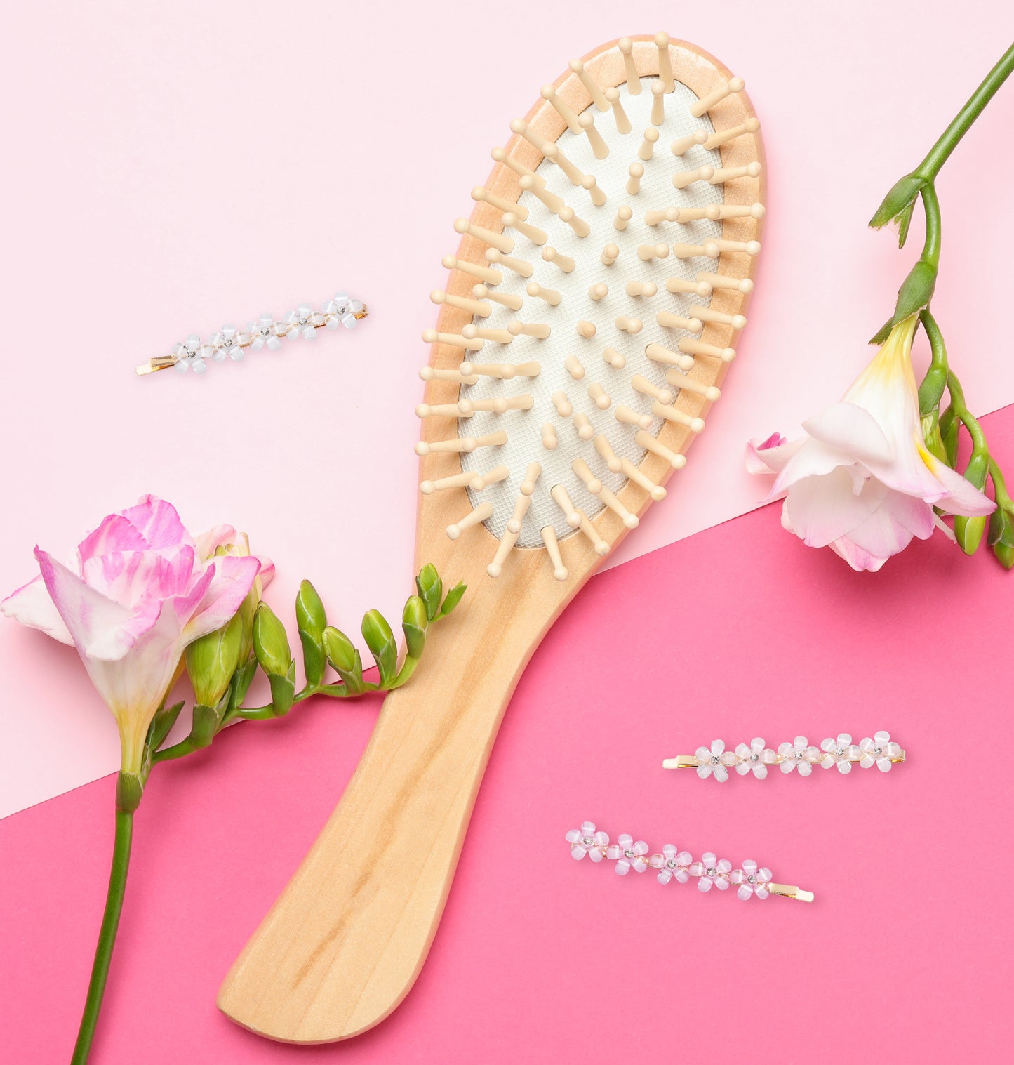 Flower Girl Flower Hair Clips Pack of 2