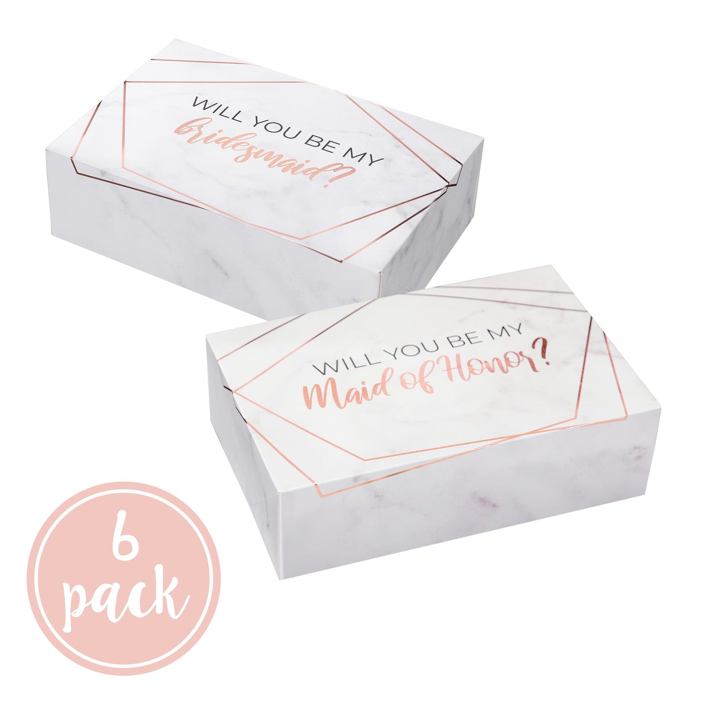 Marble with Gold Foil Bridesmaid Box Set