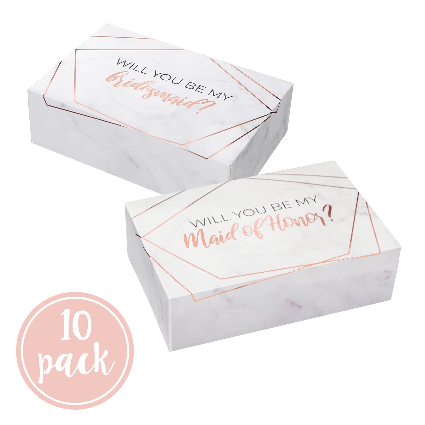 Marble with Gold Foil Bridesmaid Box Set