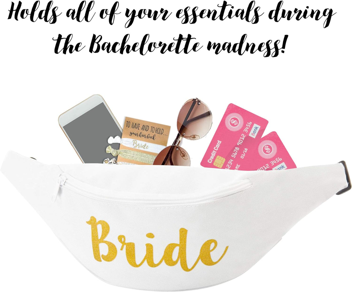 Bachelorette Fanny Packs | Bride Fanny Pack | Squad Fanny Packs Cursive