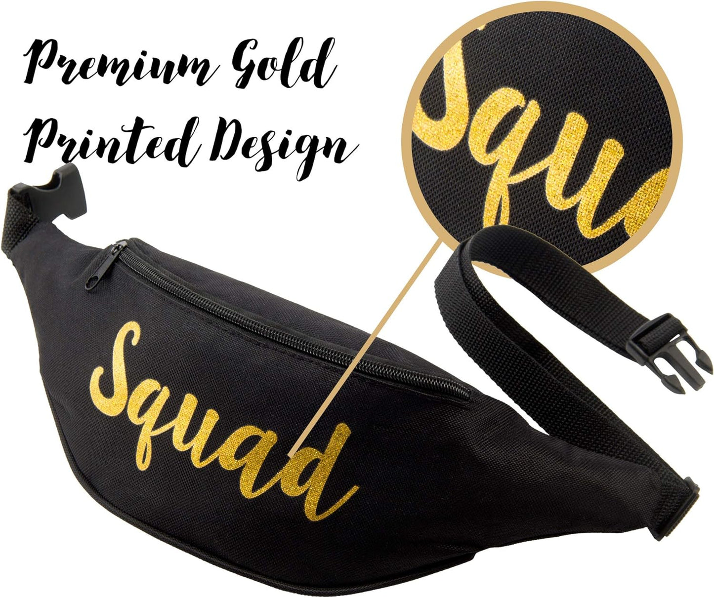 Bachelorette Fanny Packs | Bride Fanny Pack | Squad Fanny Packs Cursive