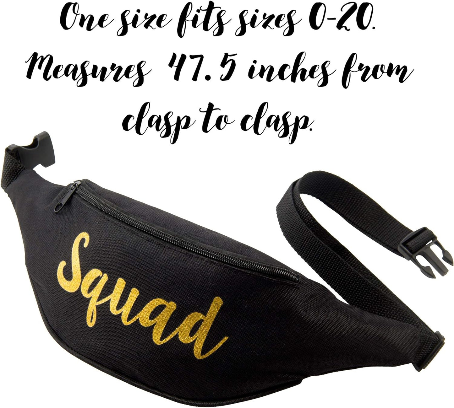 Bachelorette Fanny Packs | Bride Fanny Pack | Squad Fanny Packs Cursive
