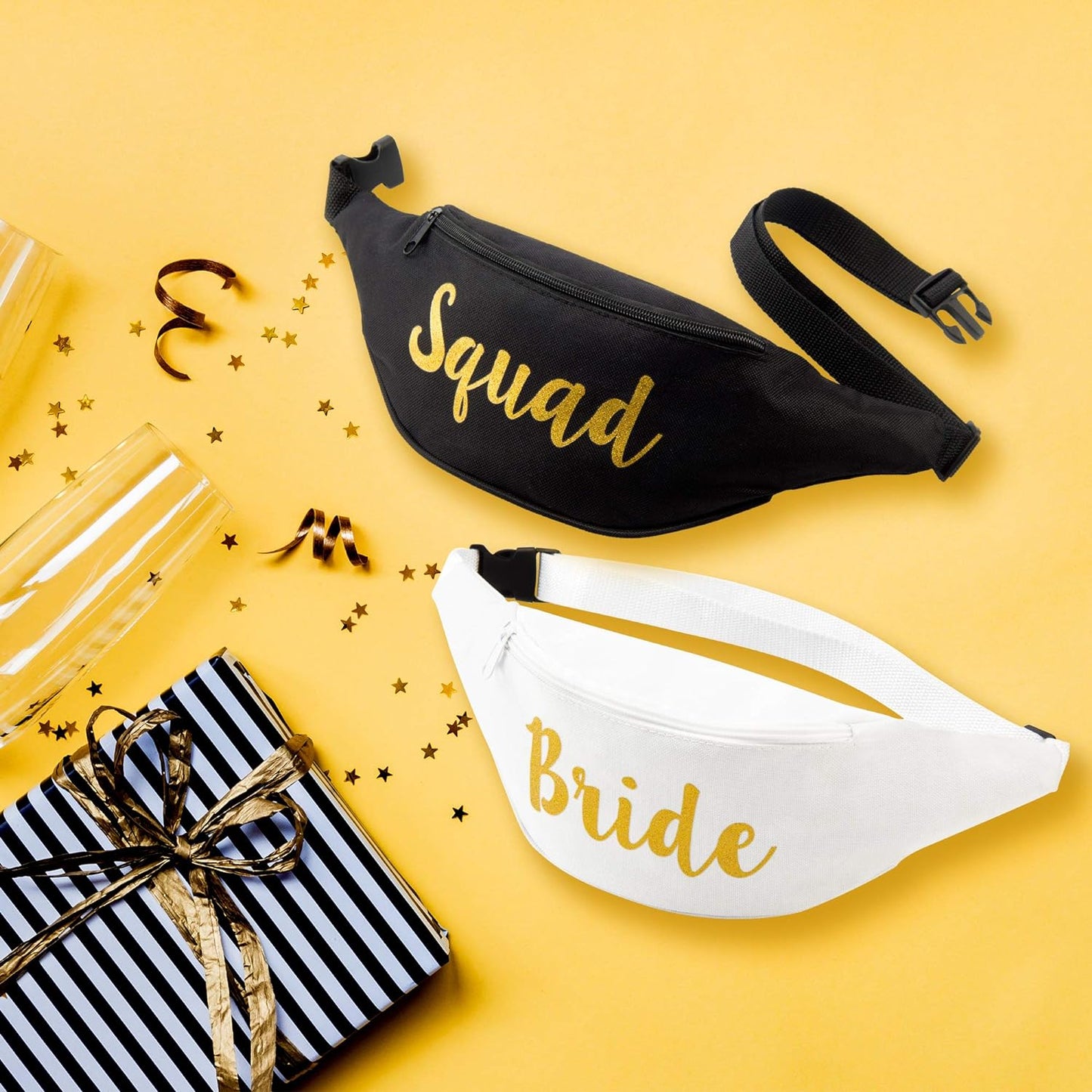 Bachelorette Fanny Packs | Bride Fanny Pack | Squad Fanny Packs Cursive