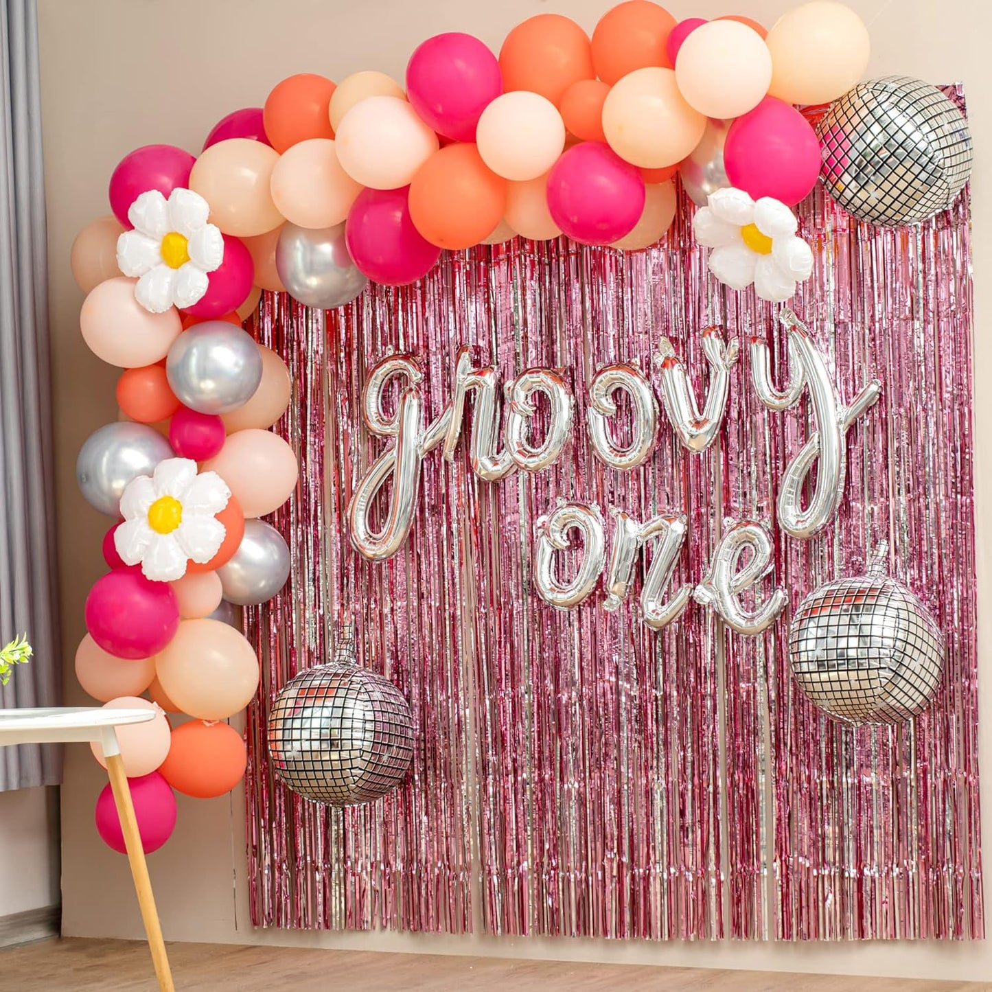 Groovy One Party Decorations I 1st Birthday Party Decorations | One Groovy Baby Birthday Decorations Girl Kit