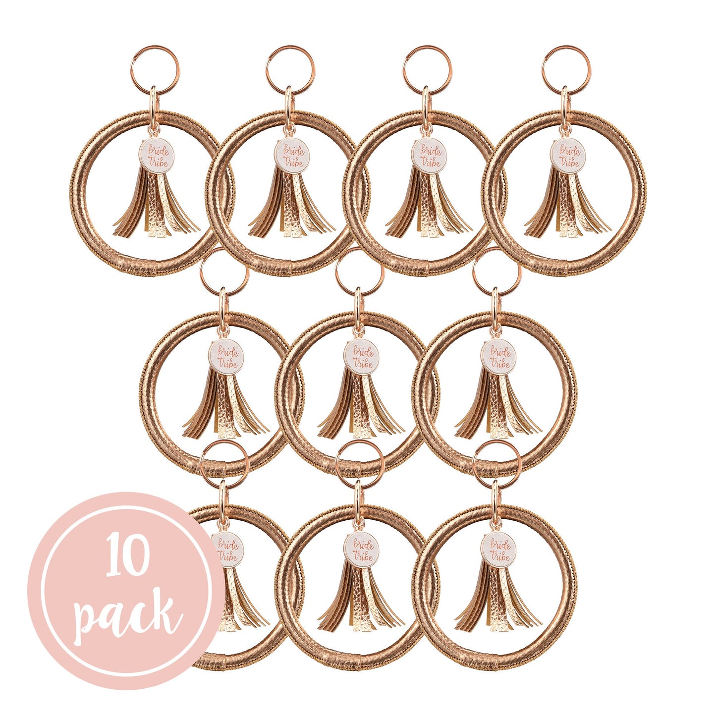 Wristlet Bride Tribe Keychain