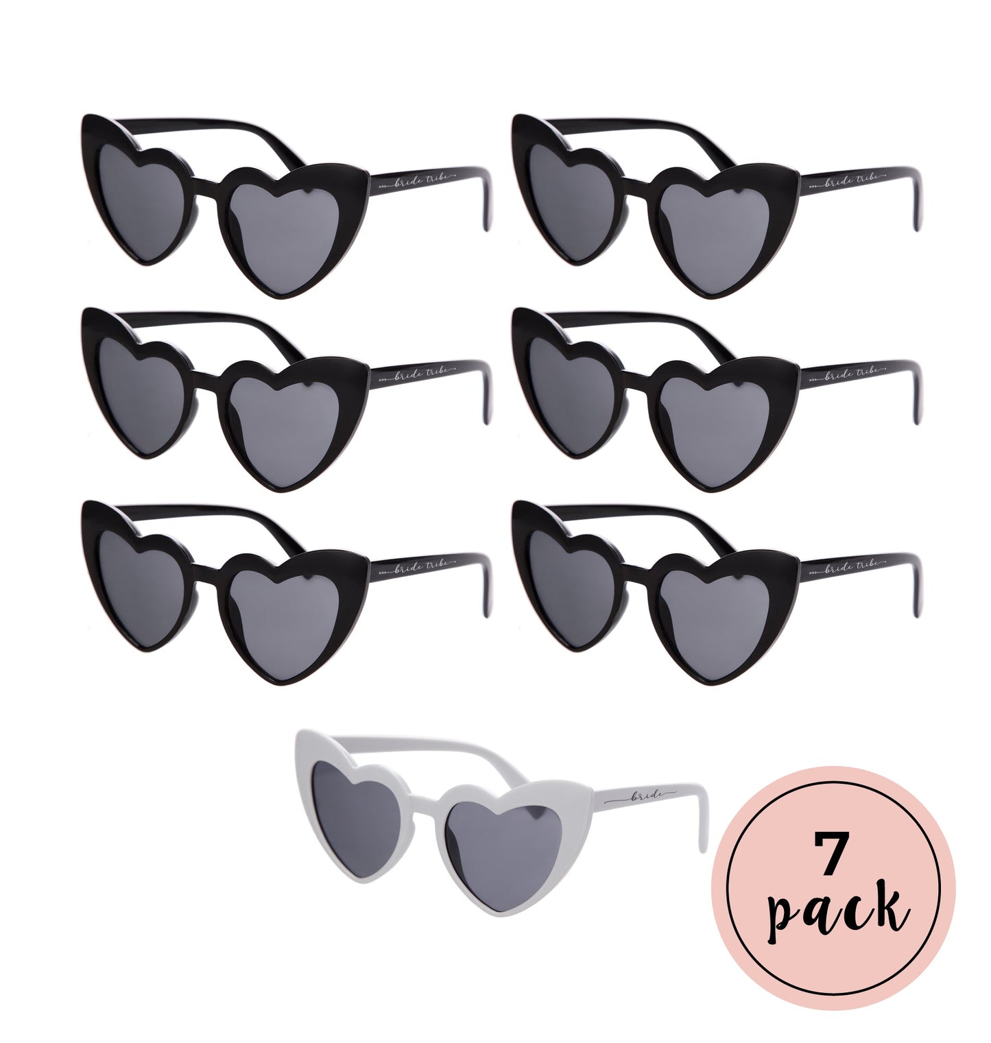 Bachelorette Party Retro Heart Sunglasses