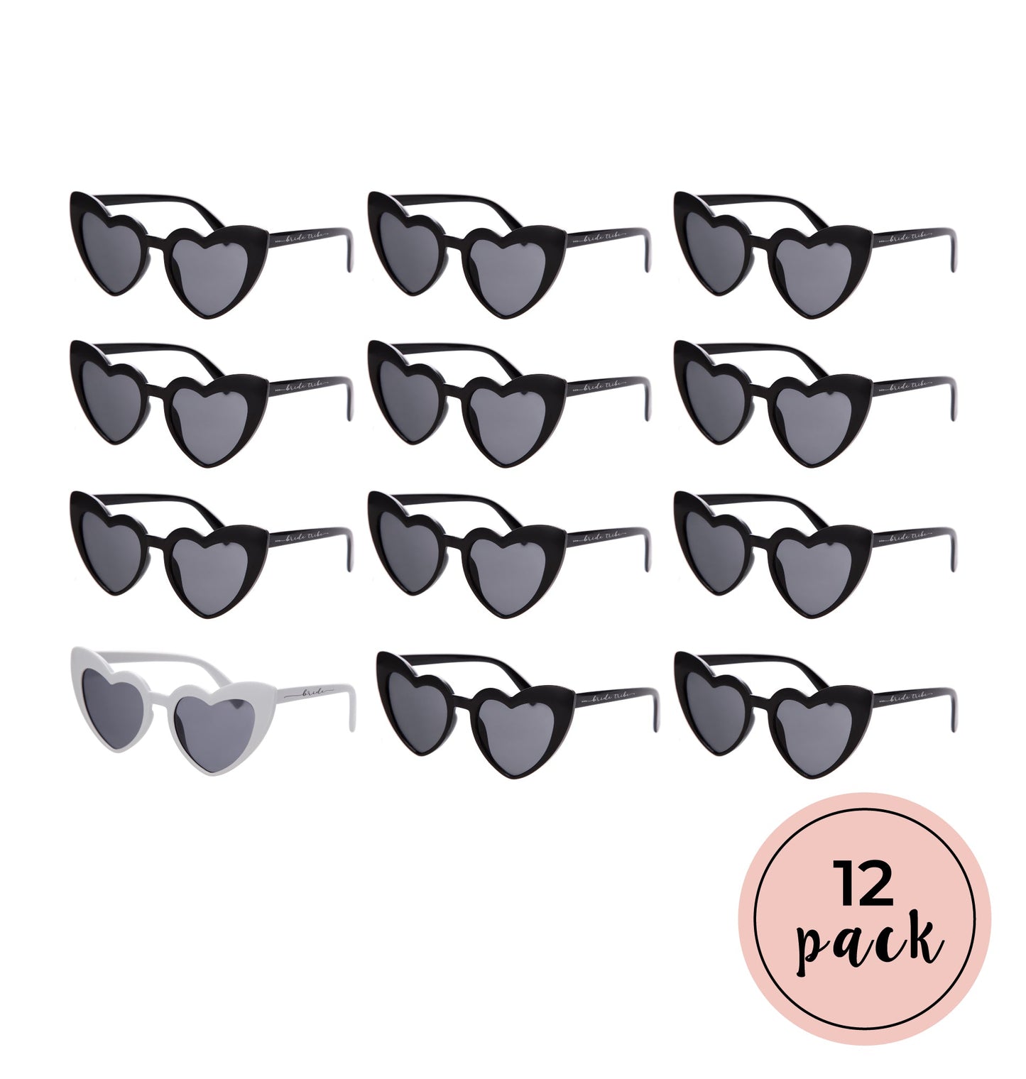 Bachelorette Party Retro Heart Sunglasses
