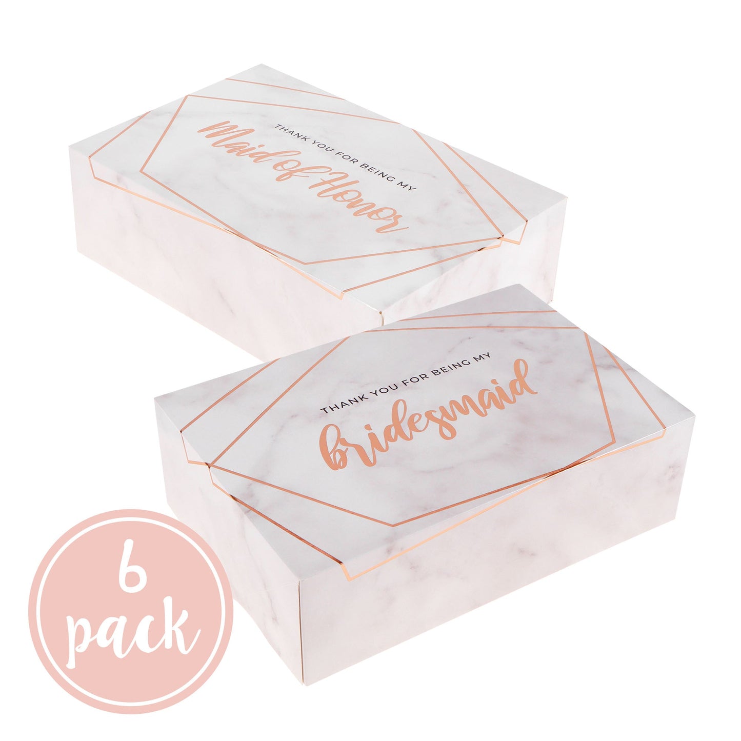Marble Thank You for Being My Bridesmaid Box Set