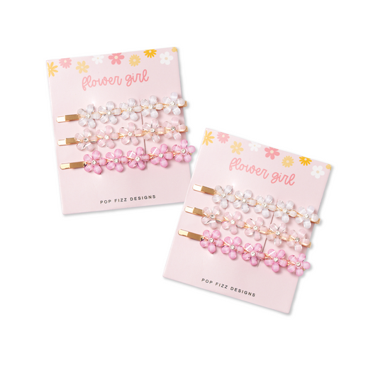 Flower Girl Flower Hair Clips Pack of 2