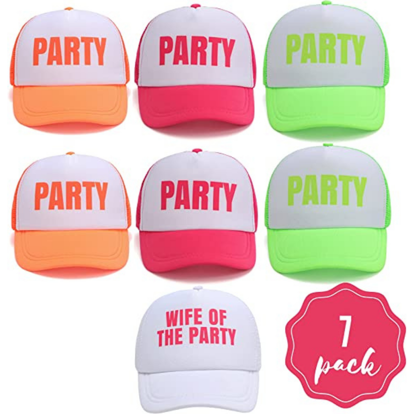 Neon Trucker Hats | Bach to the 90s Hats