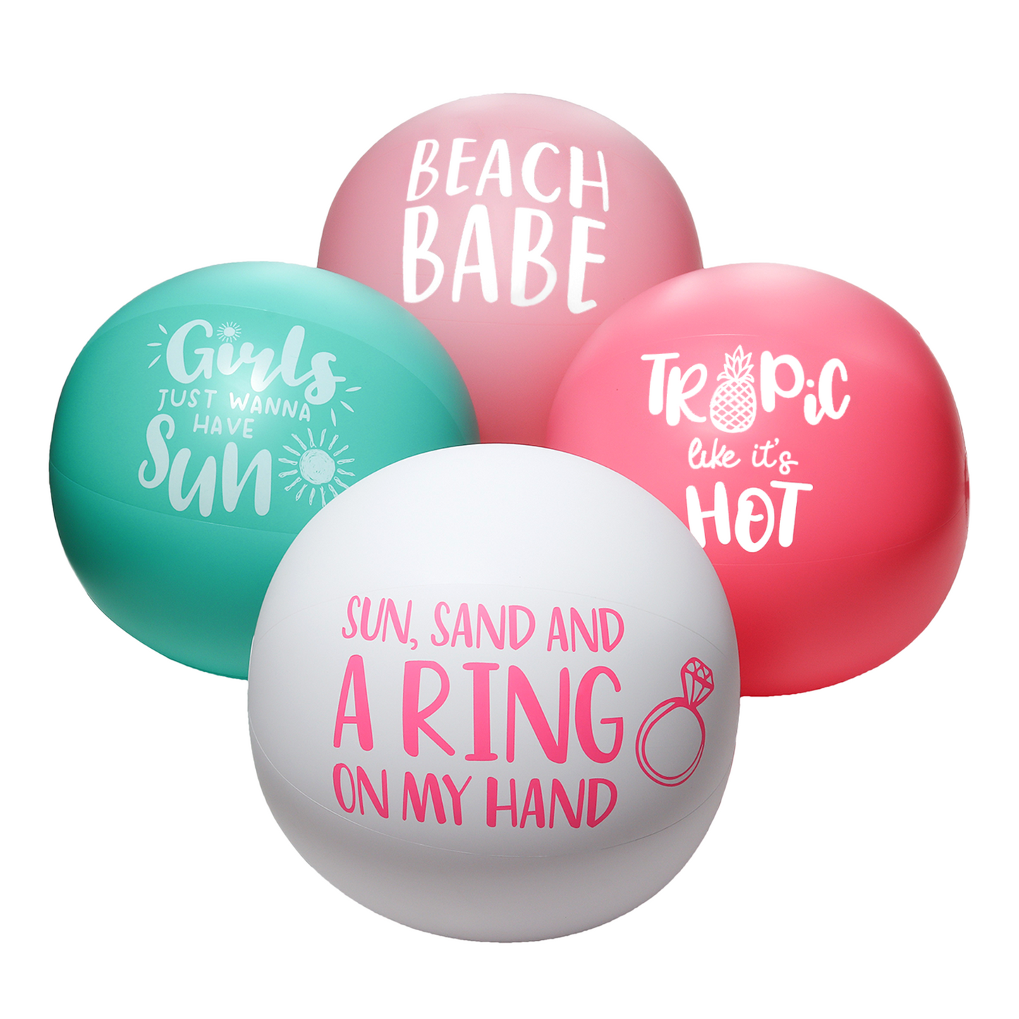 Bachelorette Beach Balls I Bachelorette Pool Floats {Set of 7}