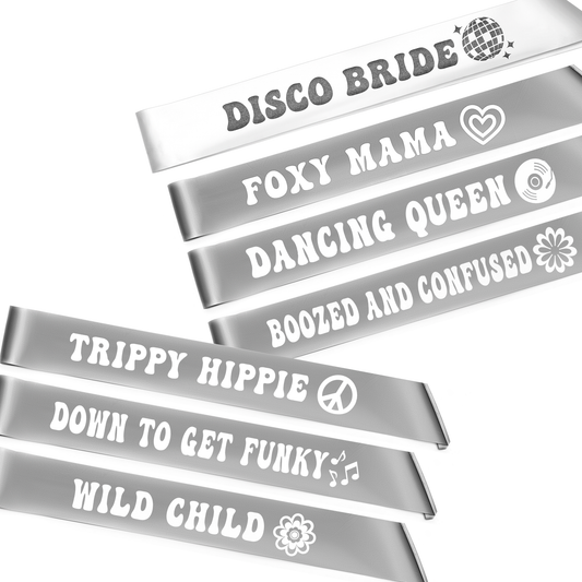 Last Disco Bachelorette Party Sashes