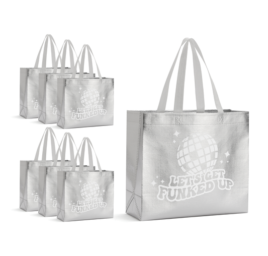 Let’s Get Funked Up Non-Woven Disco Tote Gift Bags