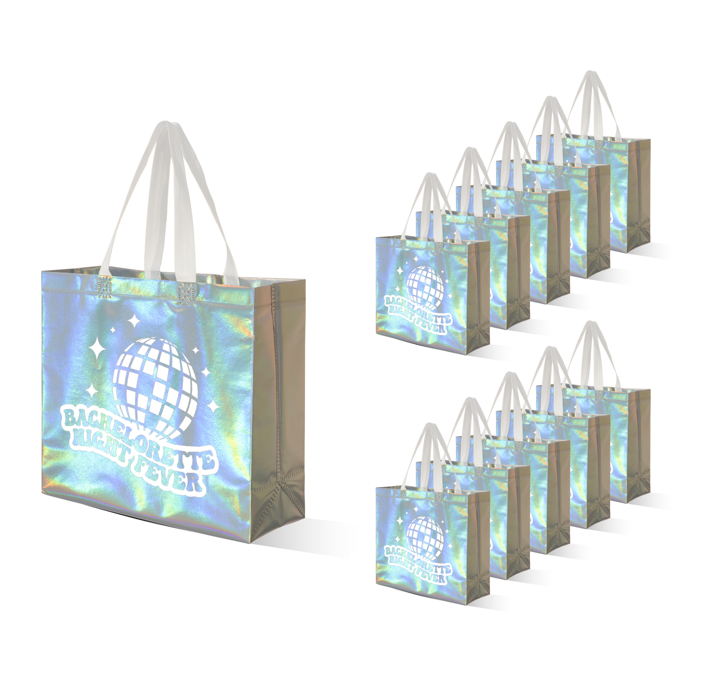 Bachelorette Night Fever Non-Woven Disco Tote Gift Bags