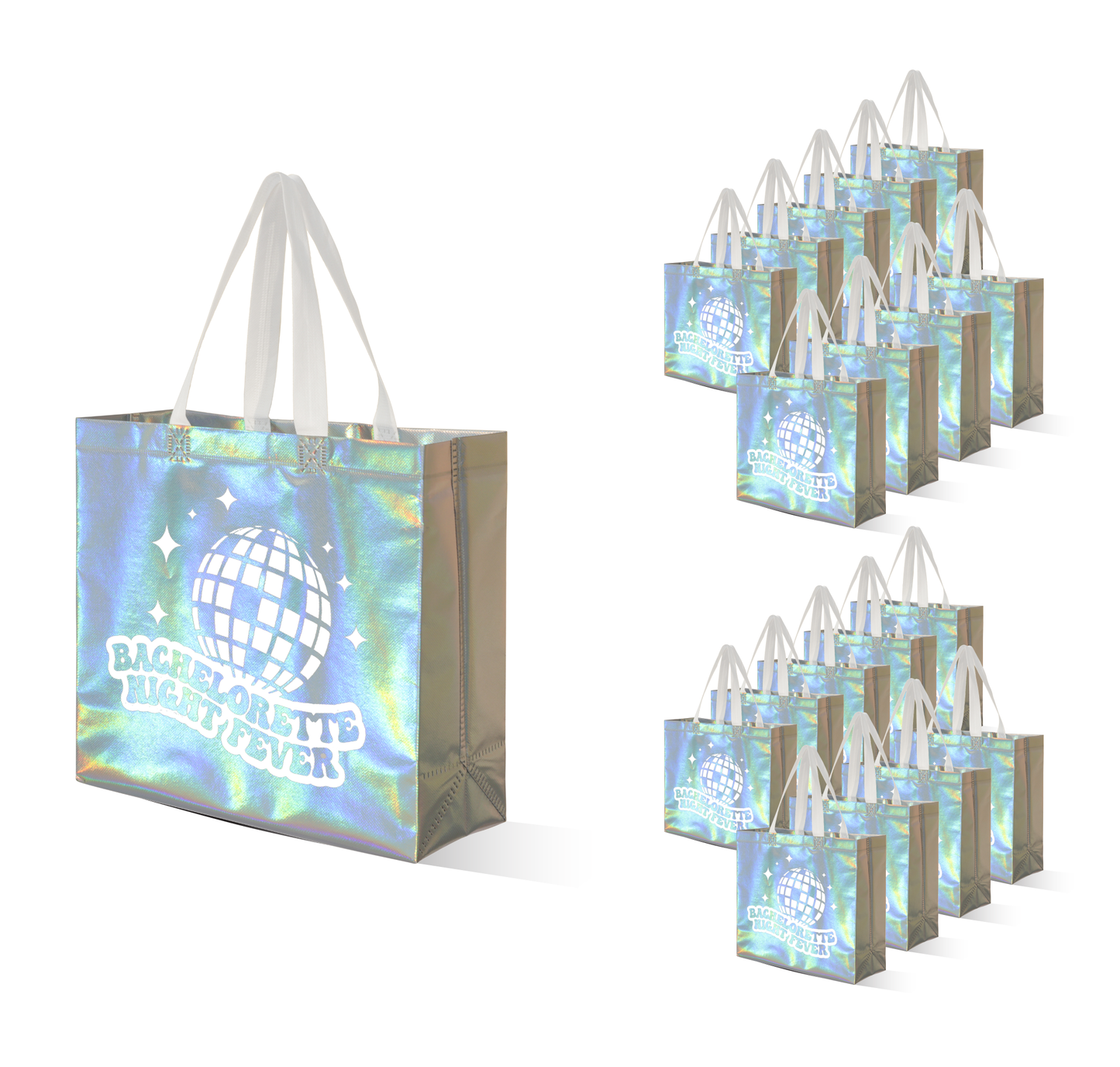 Bachelorette Night Fever Non-Woven Disco Tote Gift Bags