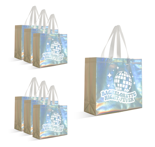 Bachelorette Night Fever Non-Woven Disco Tote Gift Bags