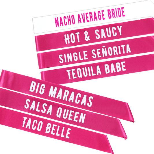 Final Fiesta Bachelorette Party Sashes