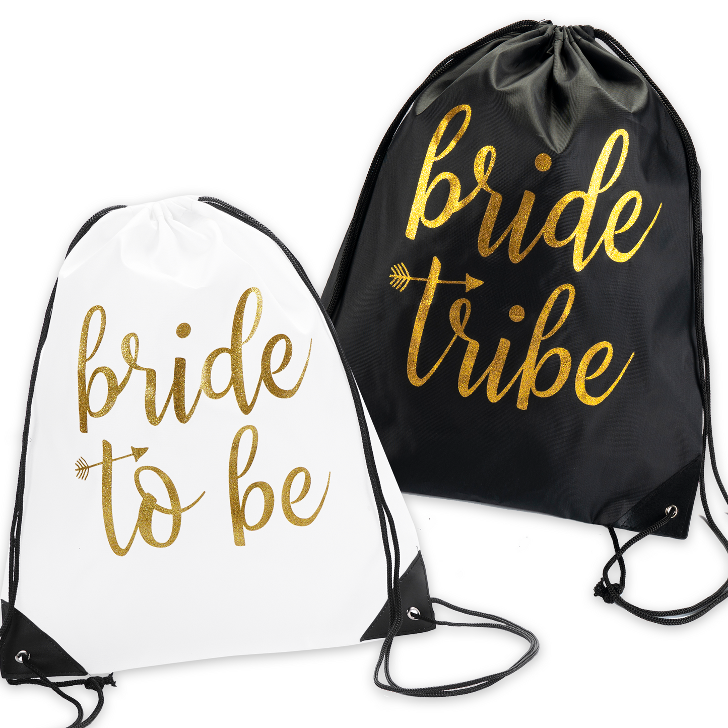 Bachelorette Bag Set- Bride and Bride Tribe Drawstring bags
