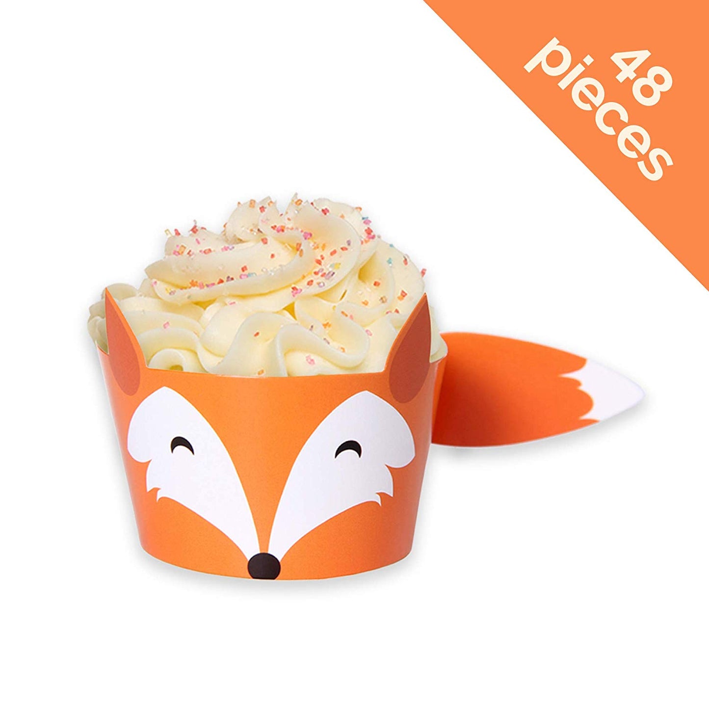 Woodland Baby Shower Cupcake Wrappers- Set of 24 Woodland Creatures