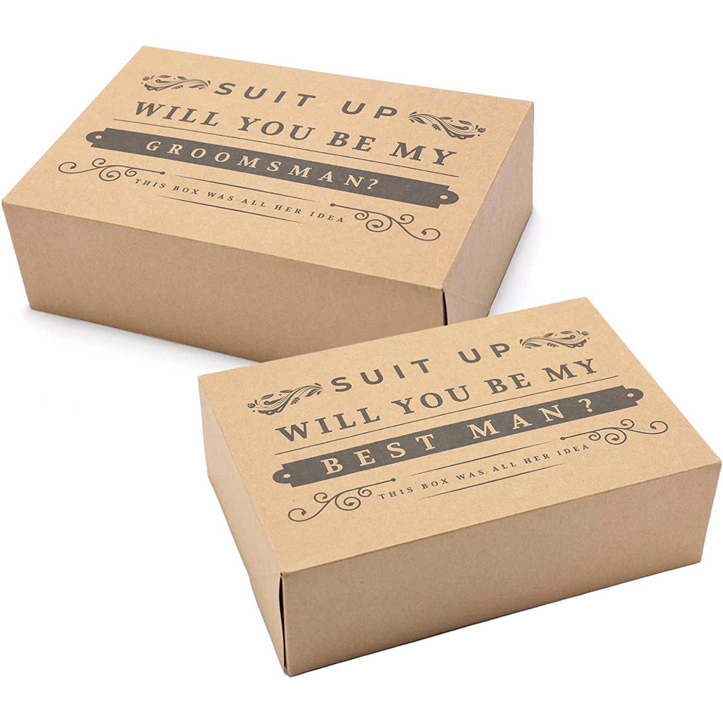 Kraft Groomsman Box Set