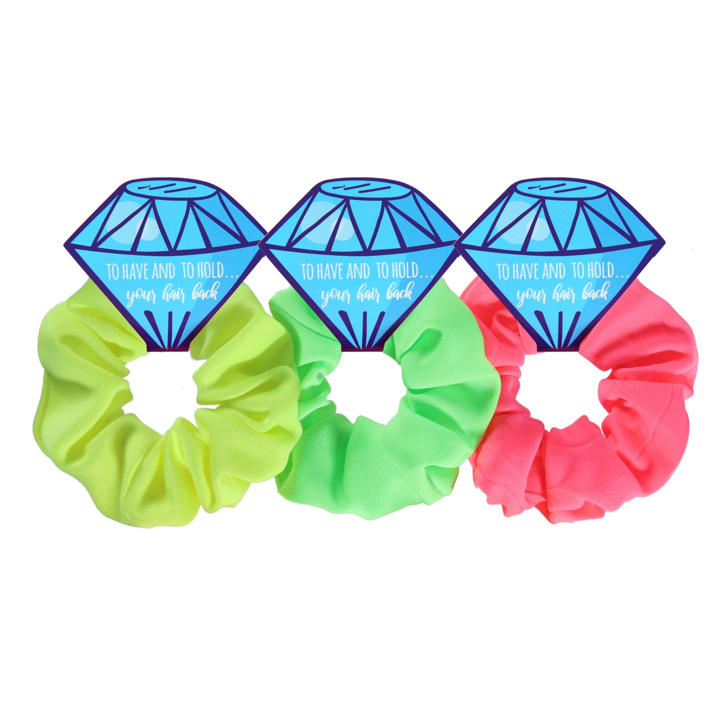 80s and 90s Neon Bridesmaid Scrunchies