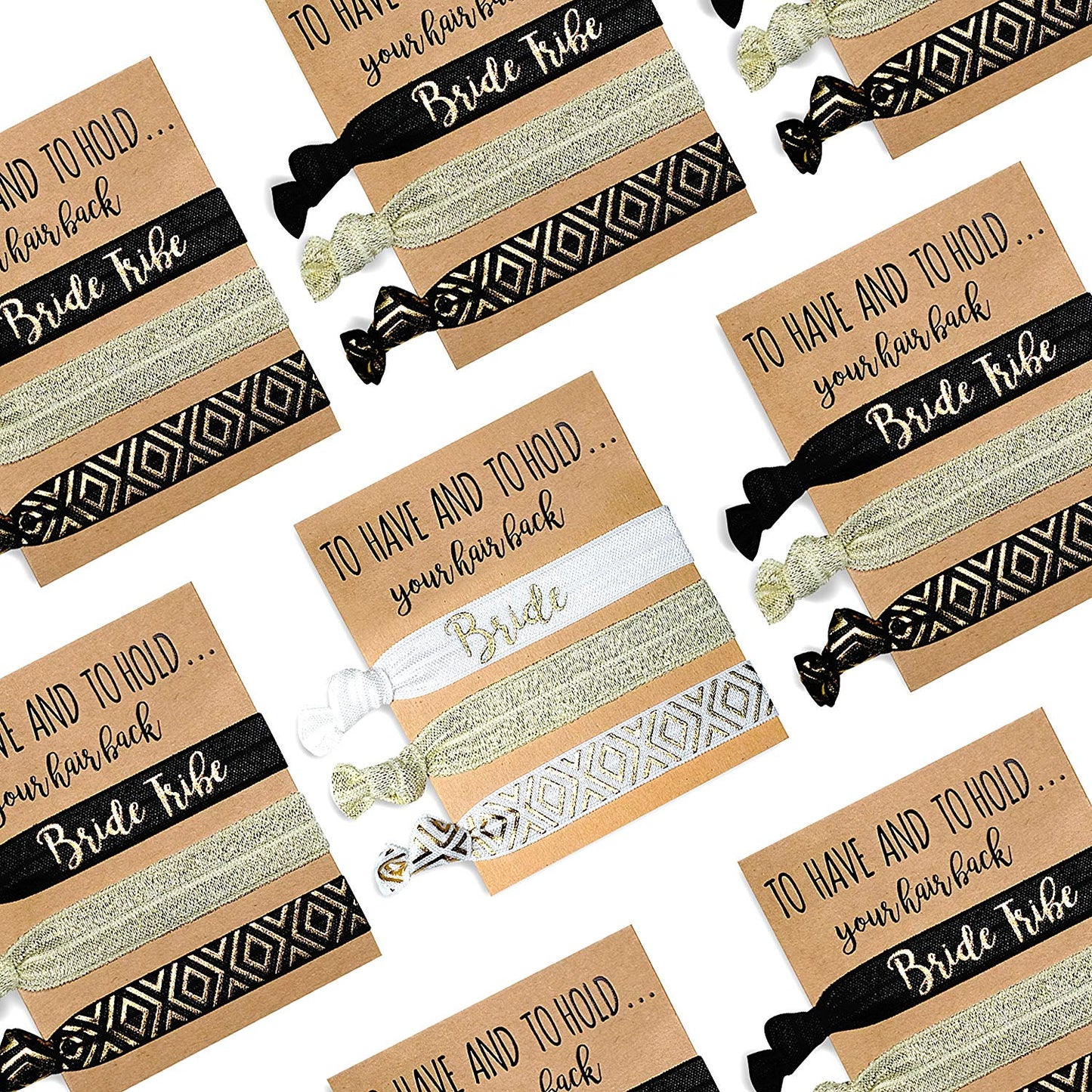 Black/Gold Hair Ties