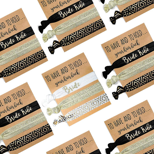 Black/Gold Hair Ties