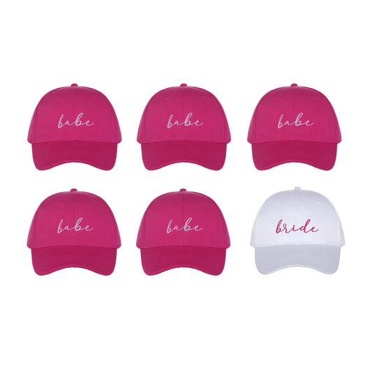 Bride Tribe Babe Bridesmaid Baseball Hats