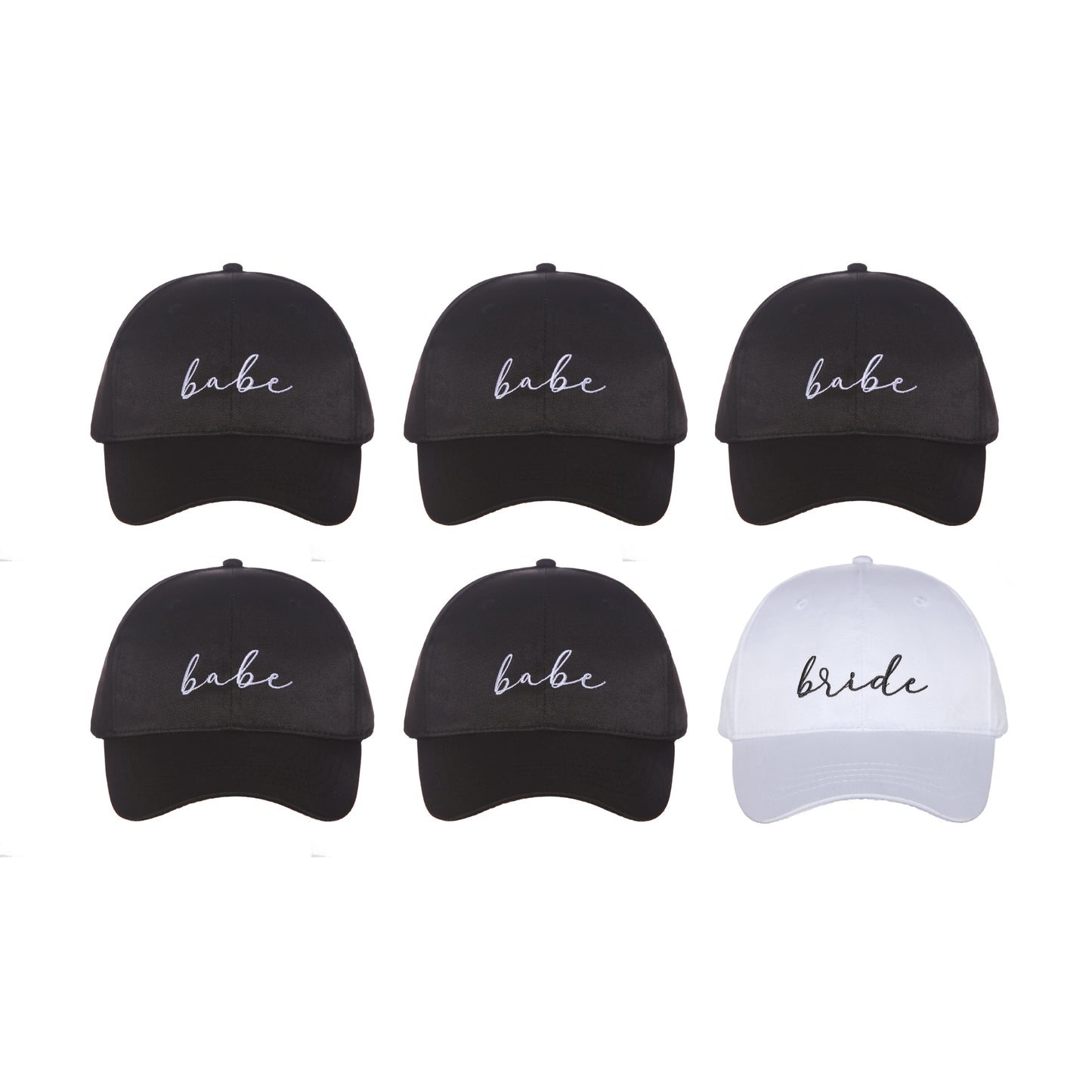 Bride Tribe Babe Bridesmaid Baseball Hats