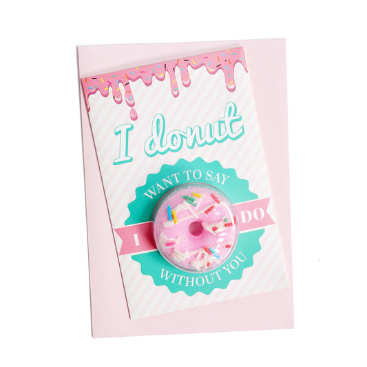 Donut Bath Bomb Greeting Cards