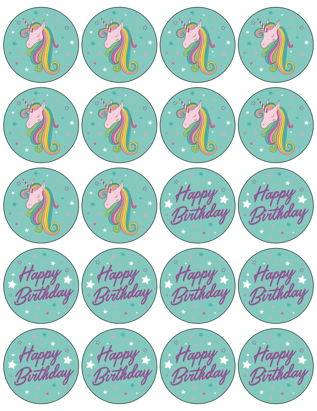 Teal Unicorn Cupcake Toppers Free Printable – Pop Fizz Designs teal-unicorn-cupcake-toppers-free-printable-pop-fizz-designs