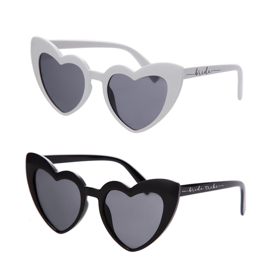 Bachelorette Party Retro Heart Sunglasses