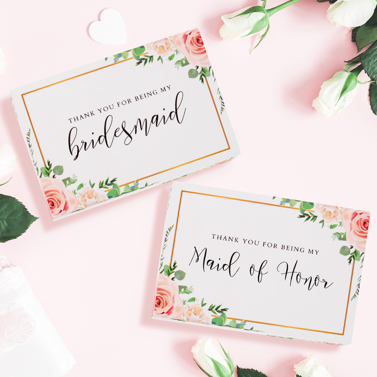 Thank You for Being My Bridesmaid Box Set (Floral)