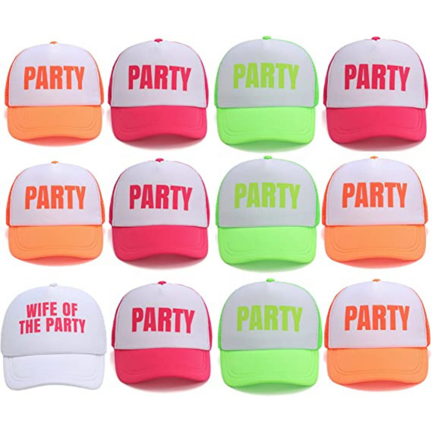 Neon Trucker Hats | Bach to the 90s Hats