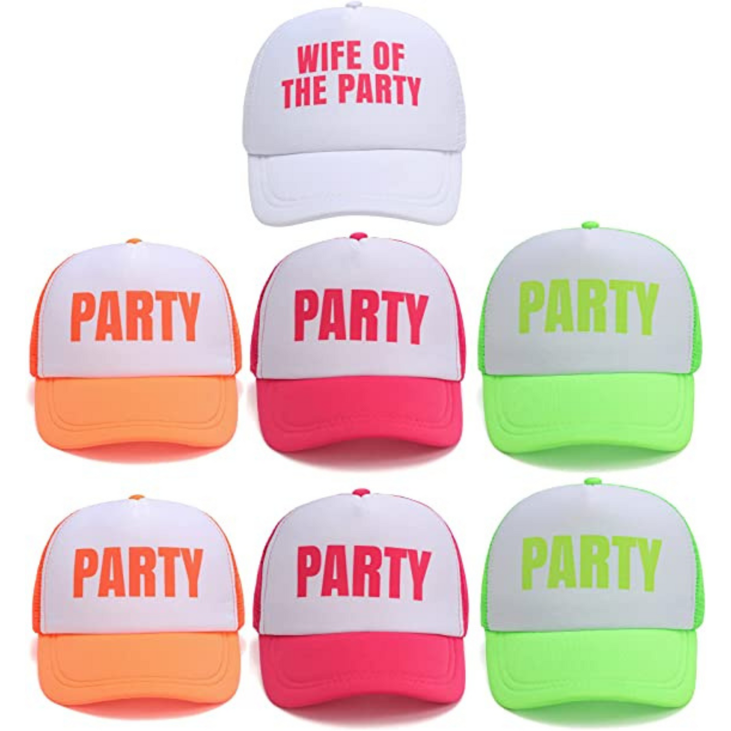 Neon Trucker Hats | Bach to the 90s Hats