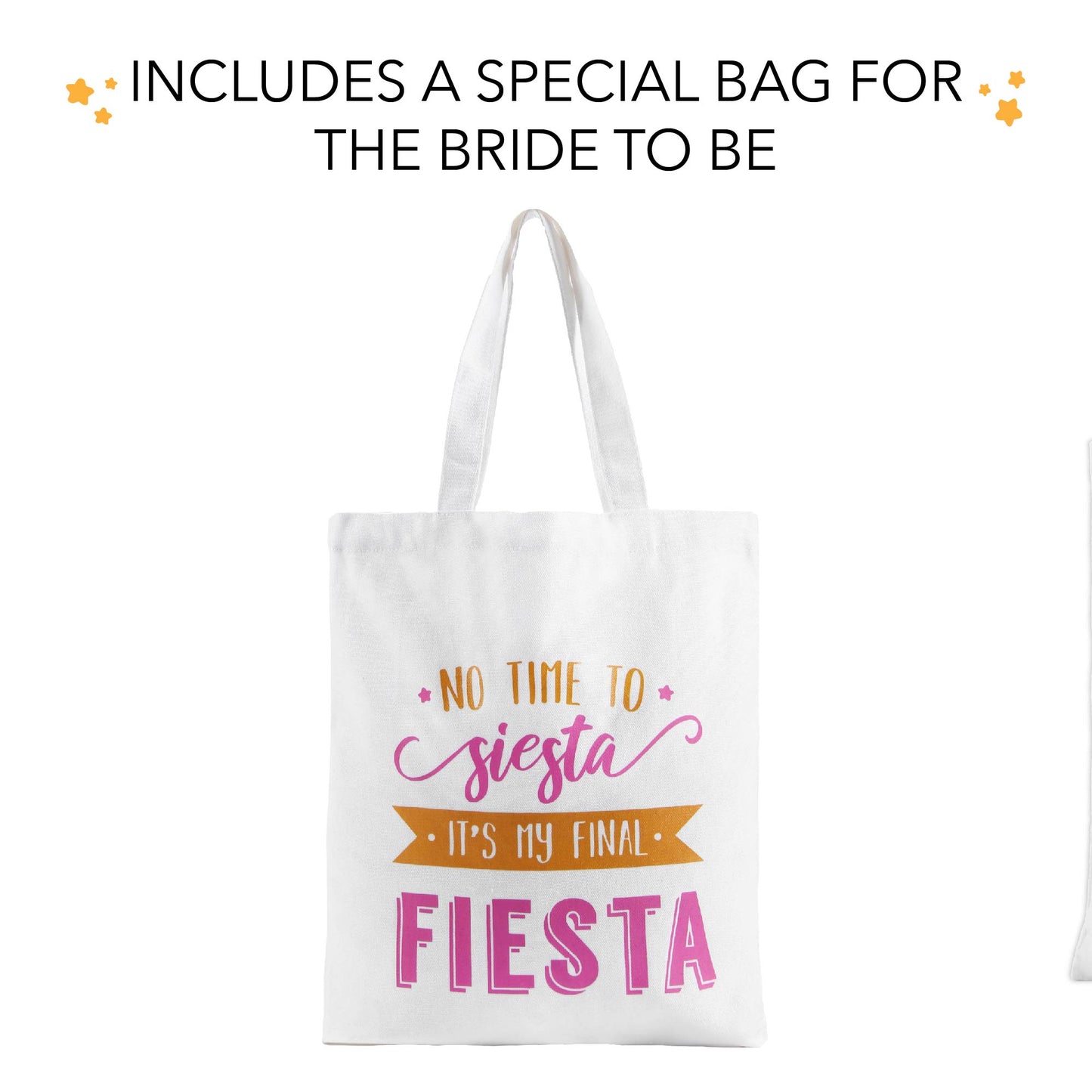 Bridesmaid Final Fiesta Canvas Bags