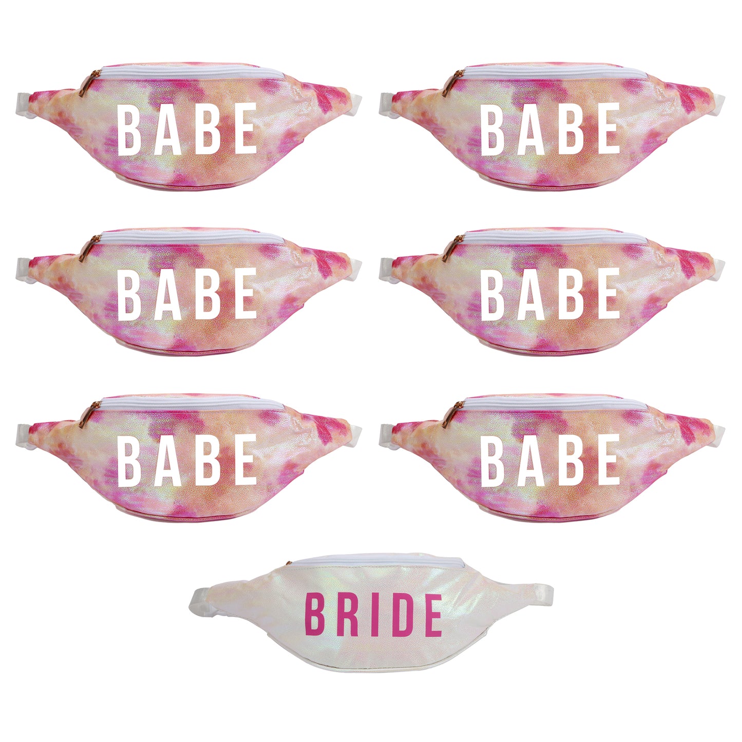 Bride's Babe Tie Dye Bachelorette Fanny Packs