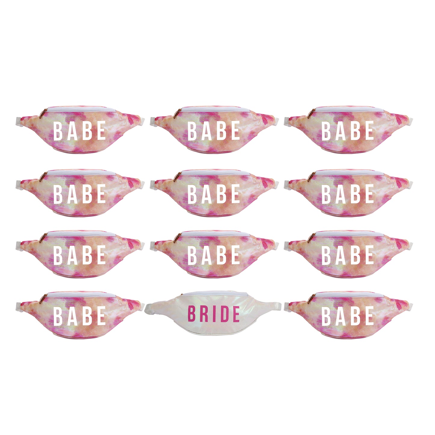 Bride's Babe Tie Dye Bachelorette Fanny Packs