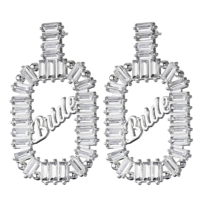 Bejeweled Bride Earrings I Bride to be Gifts