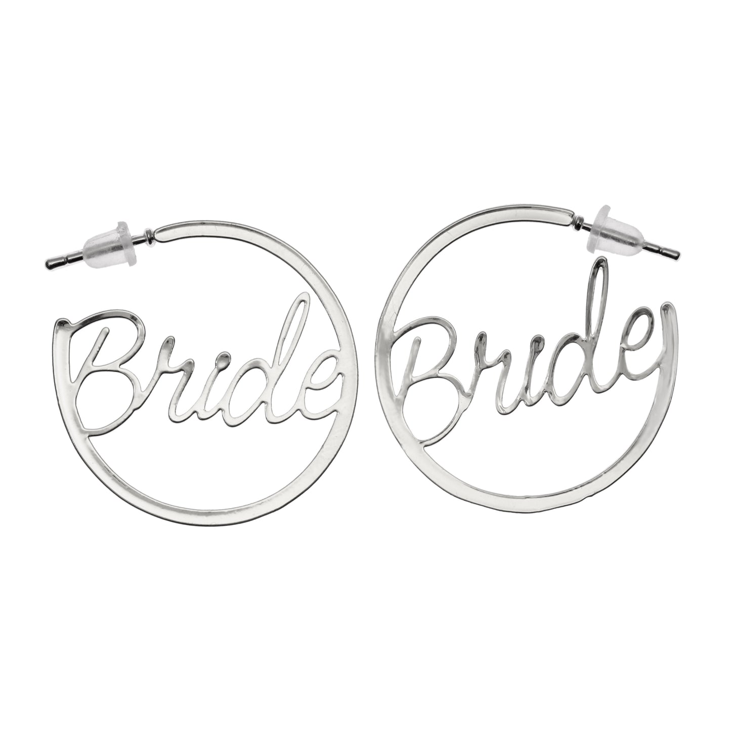 Bride Earrings Gold Hoops | Bachelorette Party Accessories | Fun Bride Hoop Earrings I Bride Bachelorette Accessories