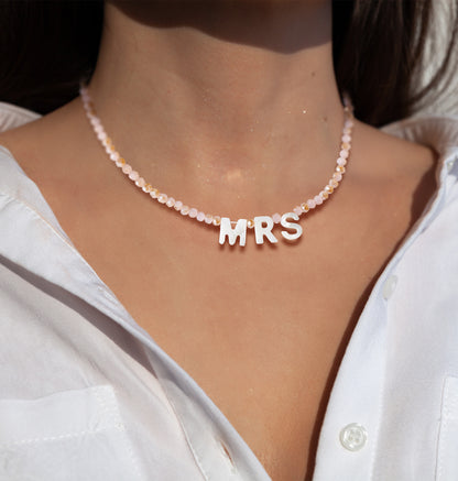 Pop Fizz Designs | Bachelorette Party MRS Necklace