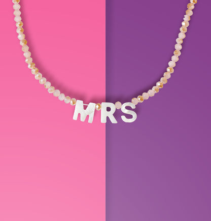 Pop Fizz Designs | Bachelorette Party MRS Necklace