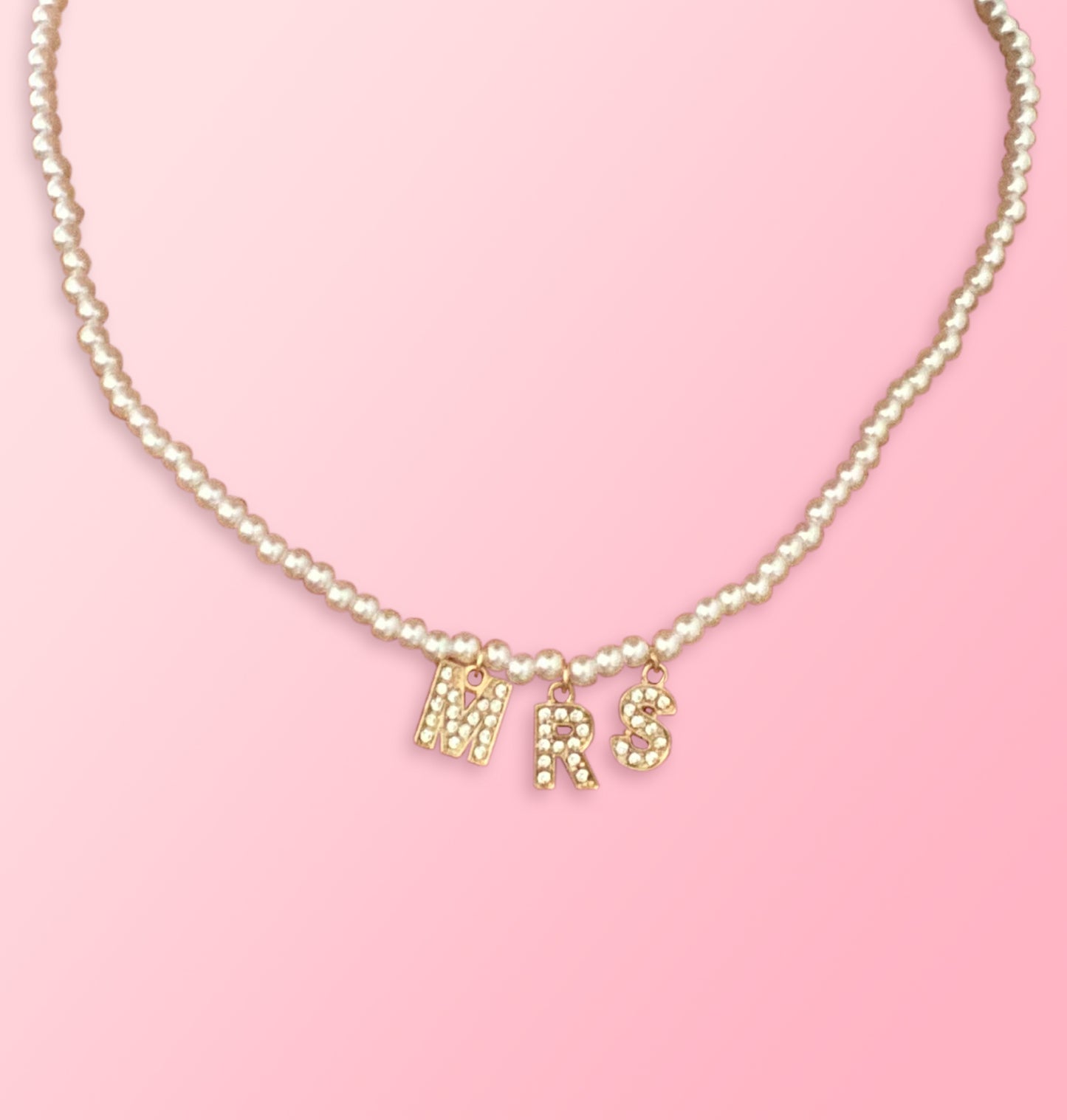 Pop Fizz Designs | Bachelorette Party MRS Necklace