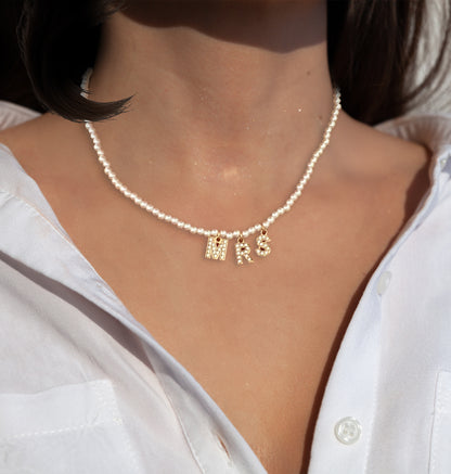 Pop Fizz Designs | Bachelorette Party MRS Necklace