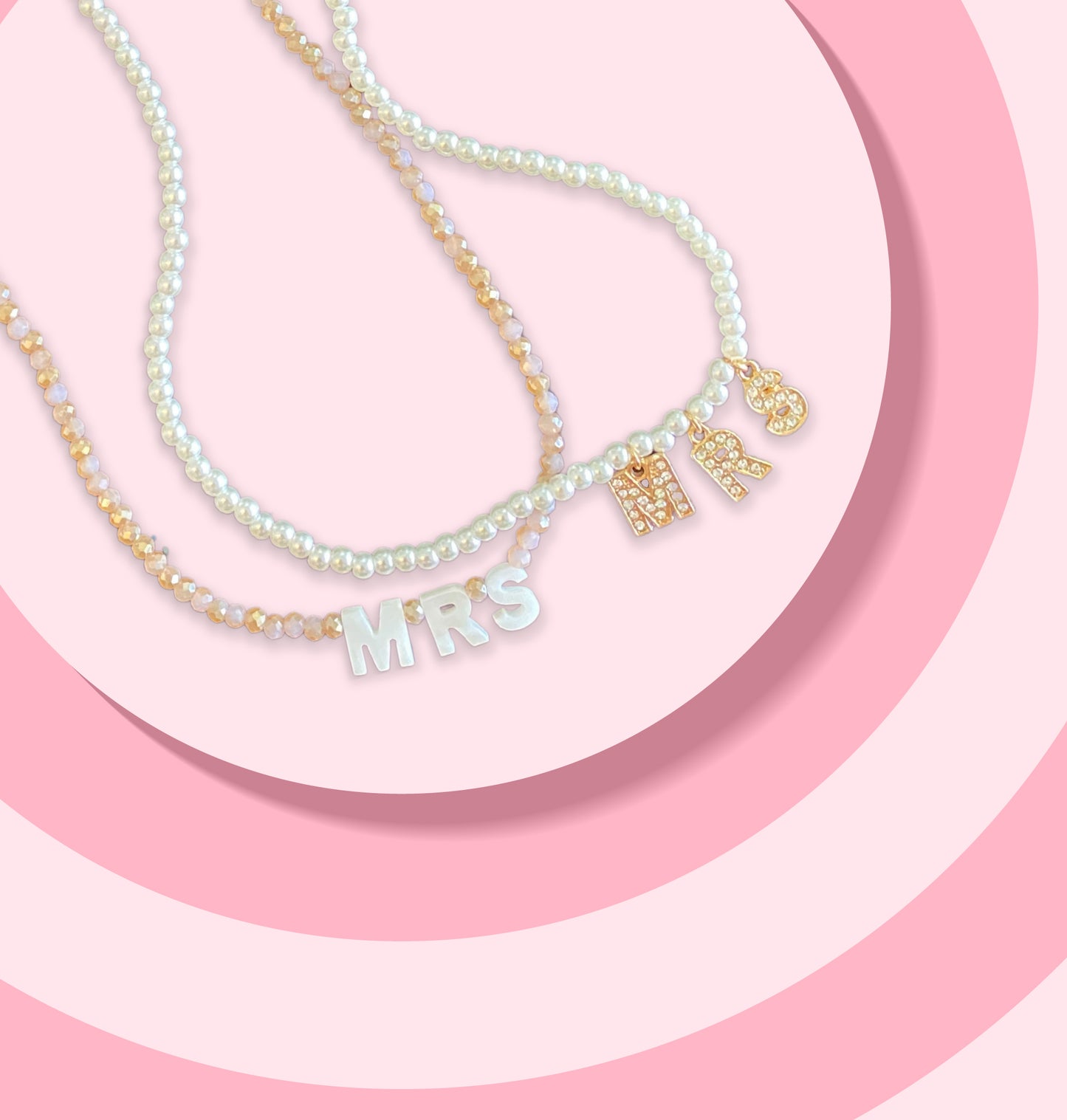 Pop Fizz Designs | Bachelorette Party MRS Necklace