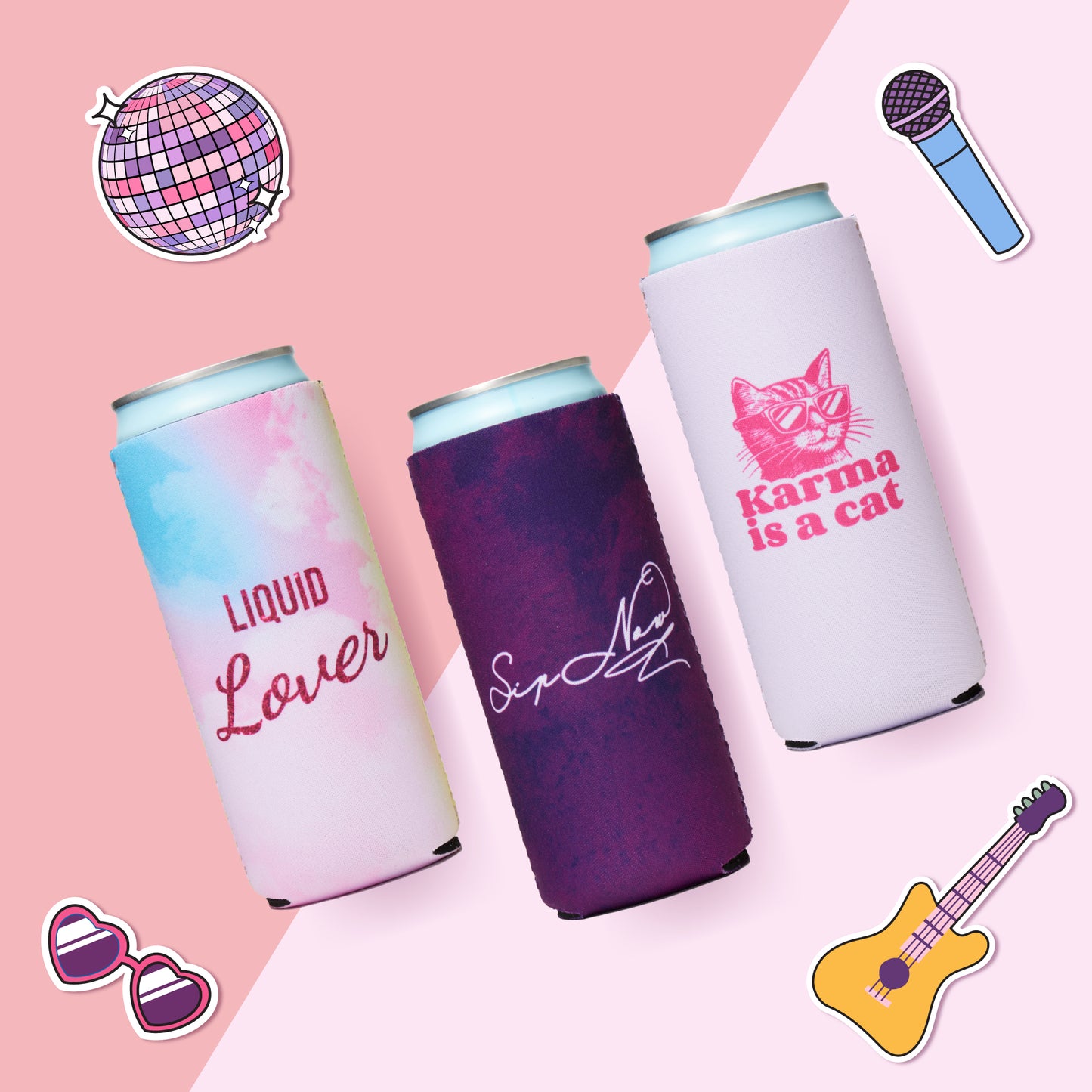 Pop Fizz Designs Bachelorette Can Coolers | Eras Can Cooler | 10 Pack