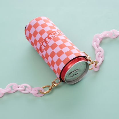 Checkered Slim Can Coolers Bachelorette Party Favors I Bachelorette Party Slim Can Cooler Holders Bridesmaid Slim Can Compatible